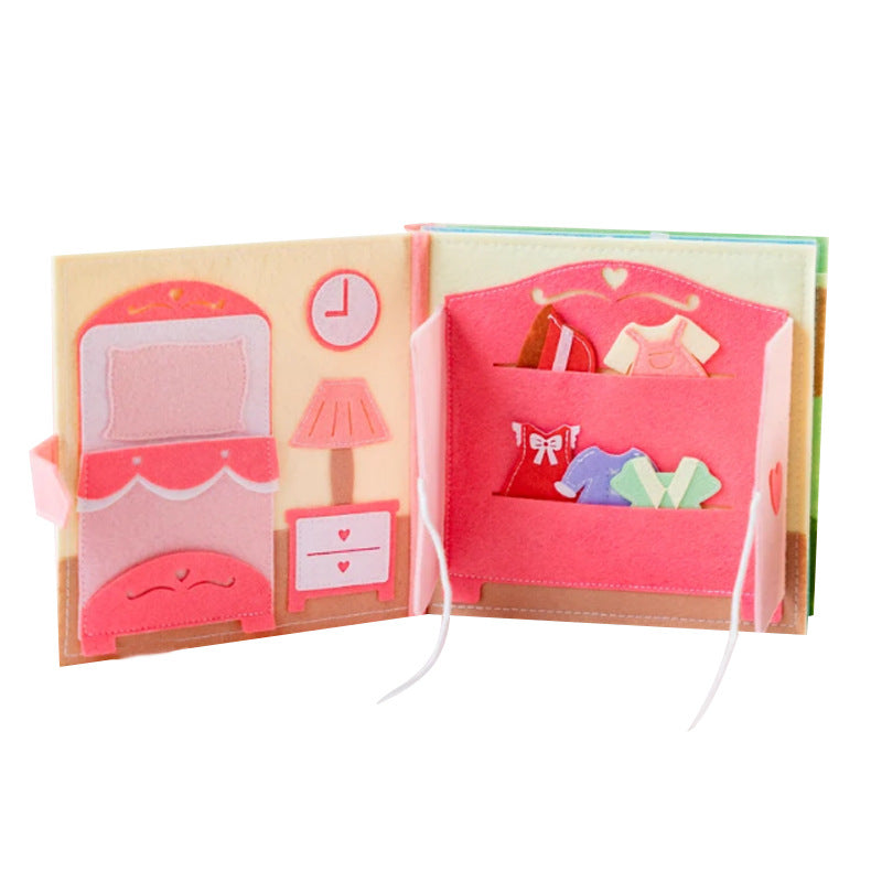 Libro Sensorial Montessori de Tela y Fieltro para Bebés