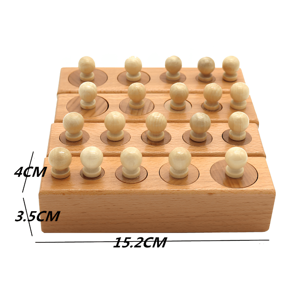 Juguete de Bloques Cilíndricos Montessori