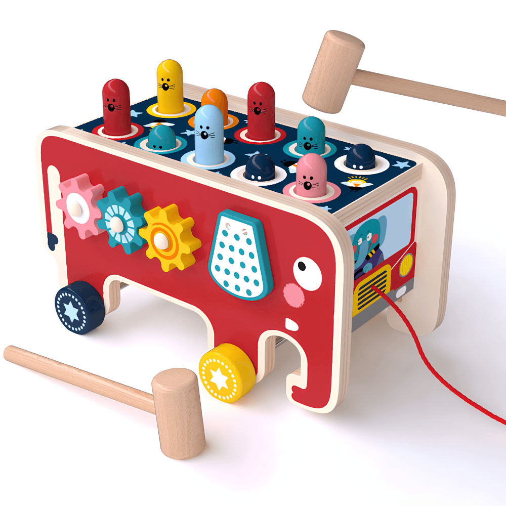 Banco de Madera Montessori - Juguete Interactivo Musical