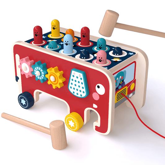 Banco de Madera Montessori - Juguete Interactivo Musical