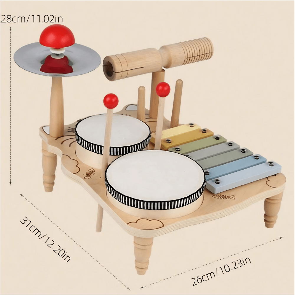 Set Musical Montessori de Madera – Estación de Ritmo Infantil