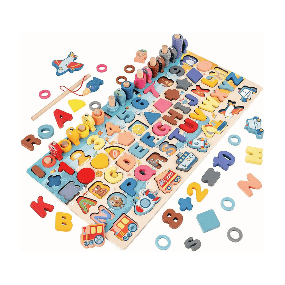 Juego Educativo Integral de Madera Montessori