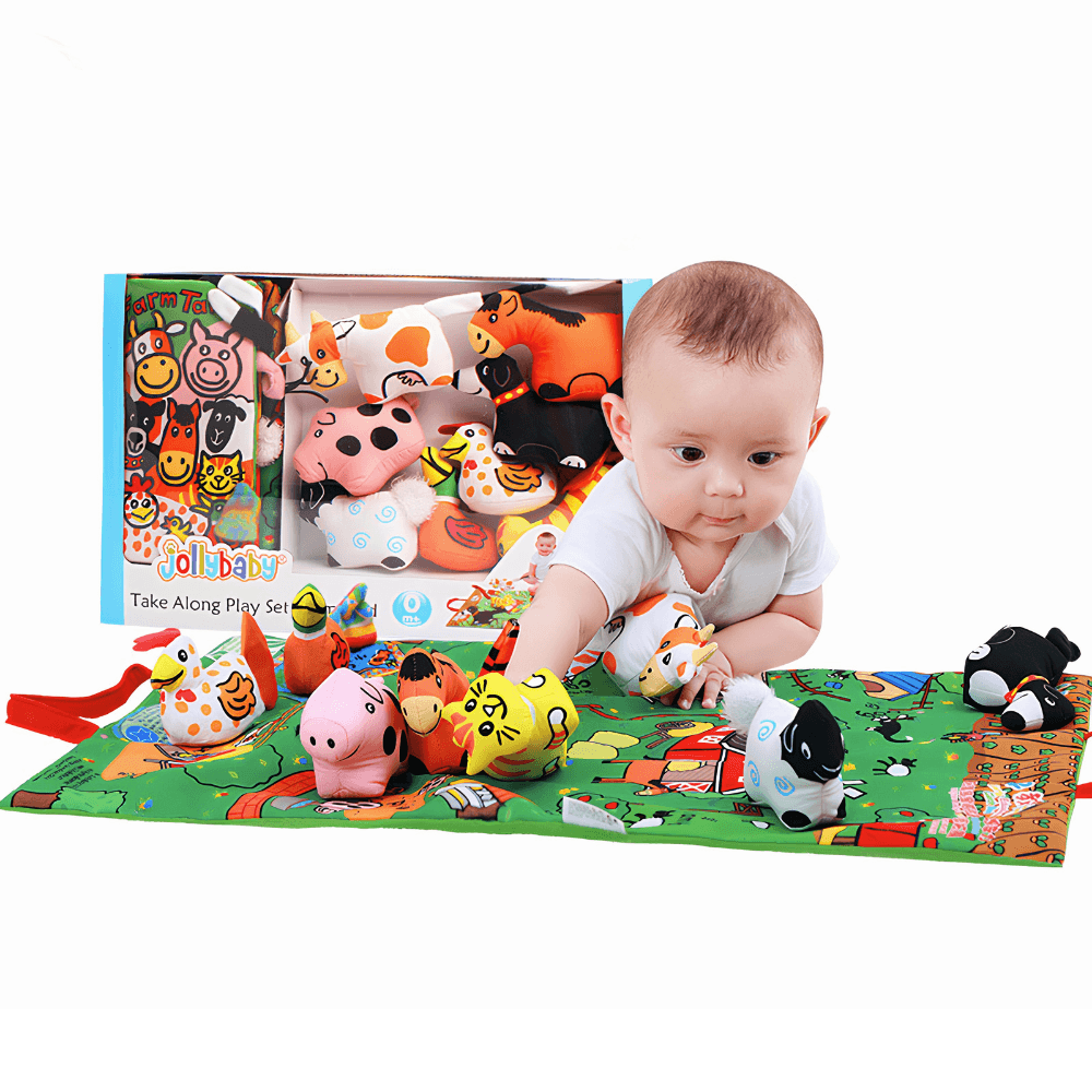 Alfombra Sensorial Montessori de Granja – Juego y Exploración