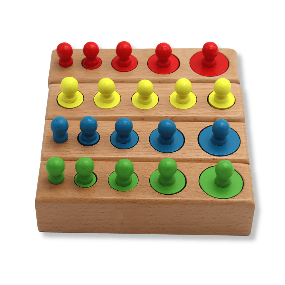 Juguete de Bloques Cilíndricos Montessori