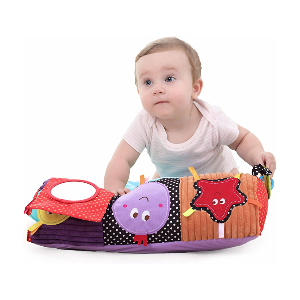 Cojín Sensorial Montessori Tummy Time – Rodillo de Actividades