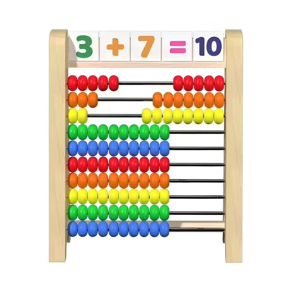 Ábaco Montessori de Madera – Kit Matemático Infantil Completo