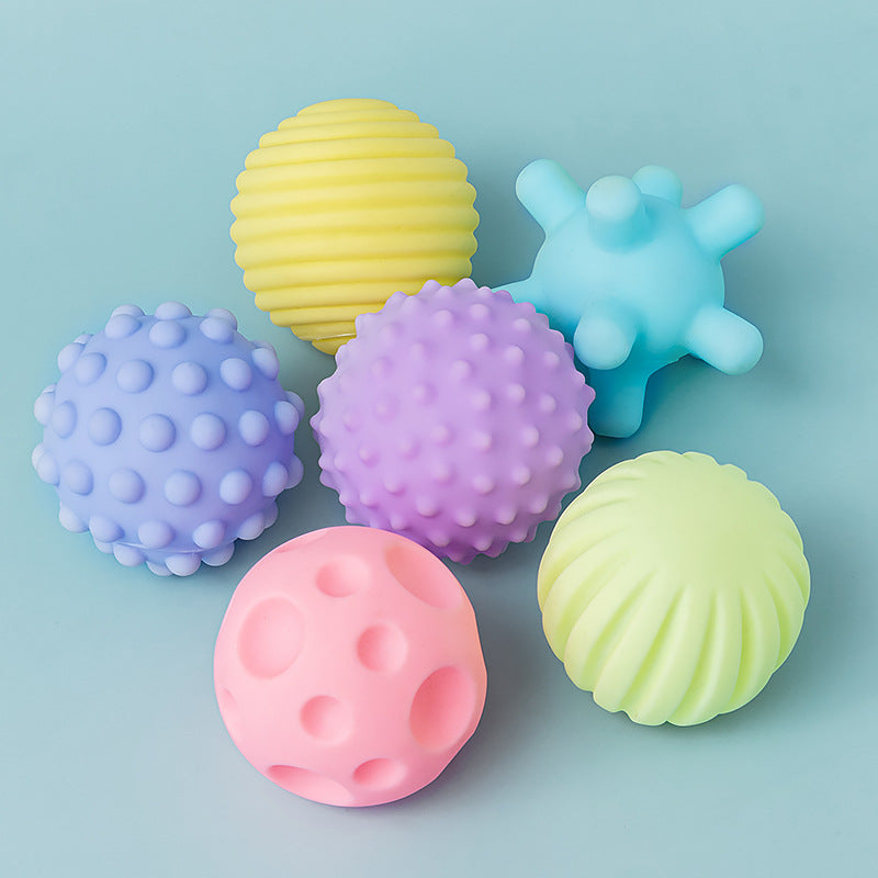 Juego De 6 Pelotas Sensoriales Para Bebés Texturizadas