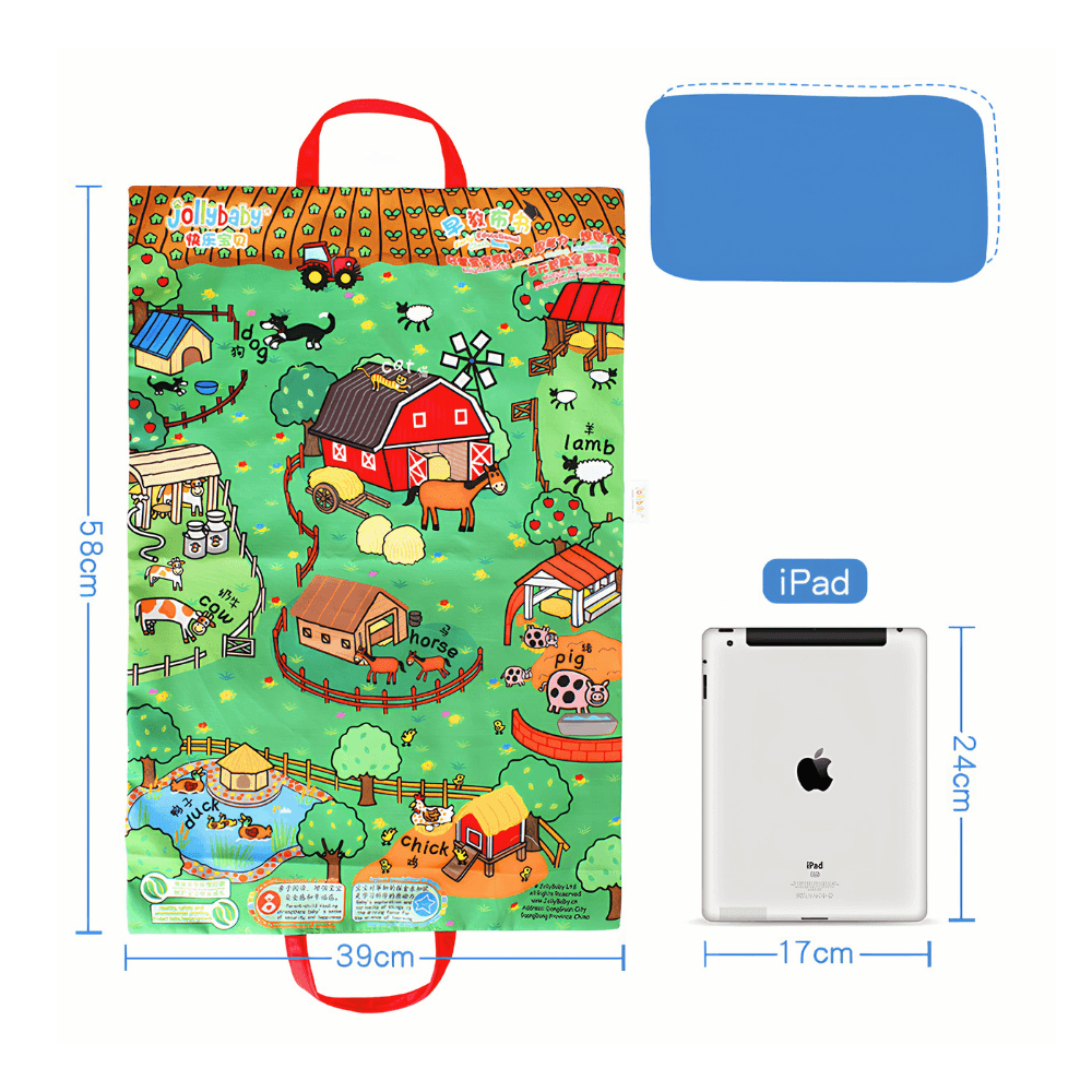 Alfombra Sensorial Montessori de Granja – Juego y Exploración