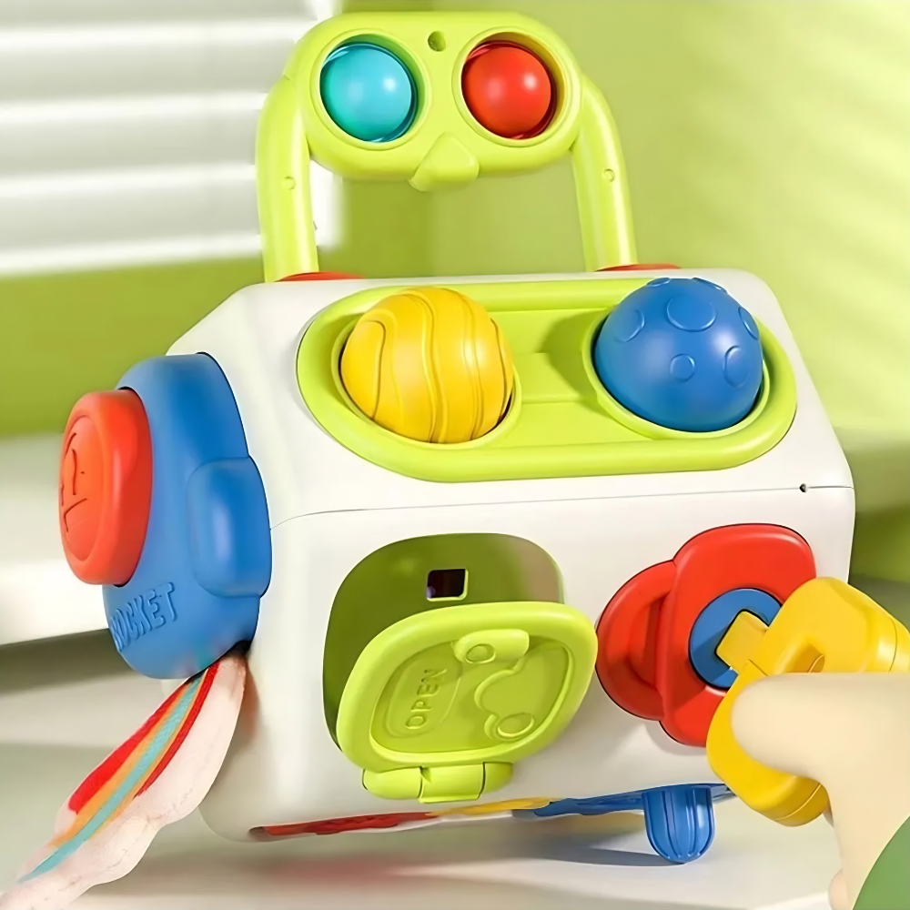 Cubo Sensorial Montessori 9 en 1