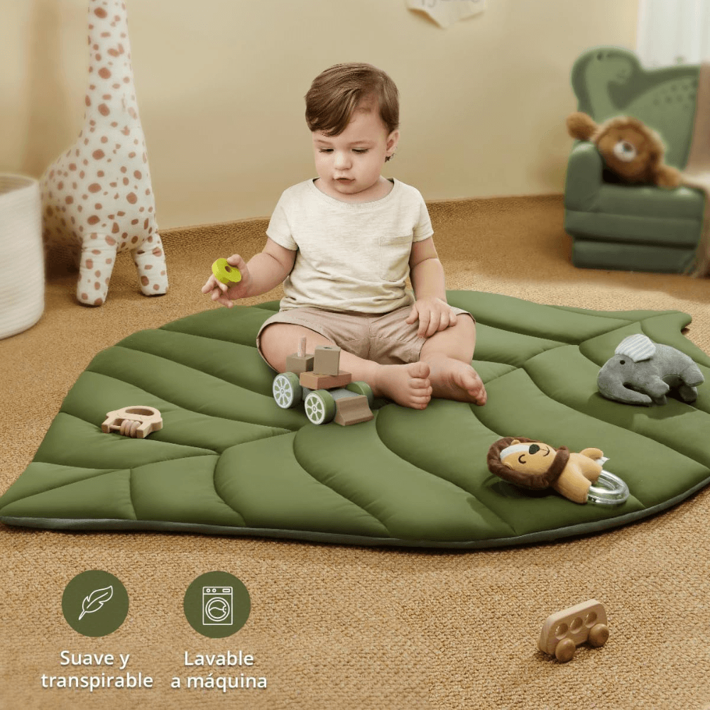 Gimnasio Sensorial Montessori Hoja Natural – Alfombra de Actividades