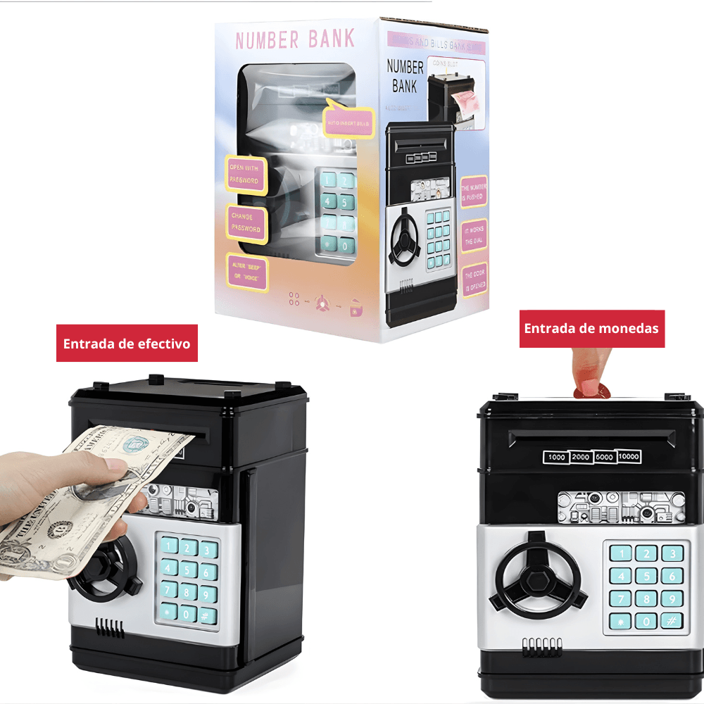 Hucha con Contraseña de Cajero Automático para Niños ATM
