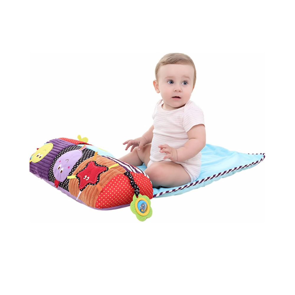 Cojín Sensorial Montessori Tummy Time – Rodillo de Actividades