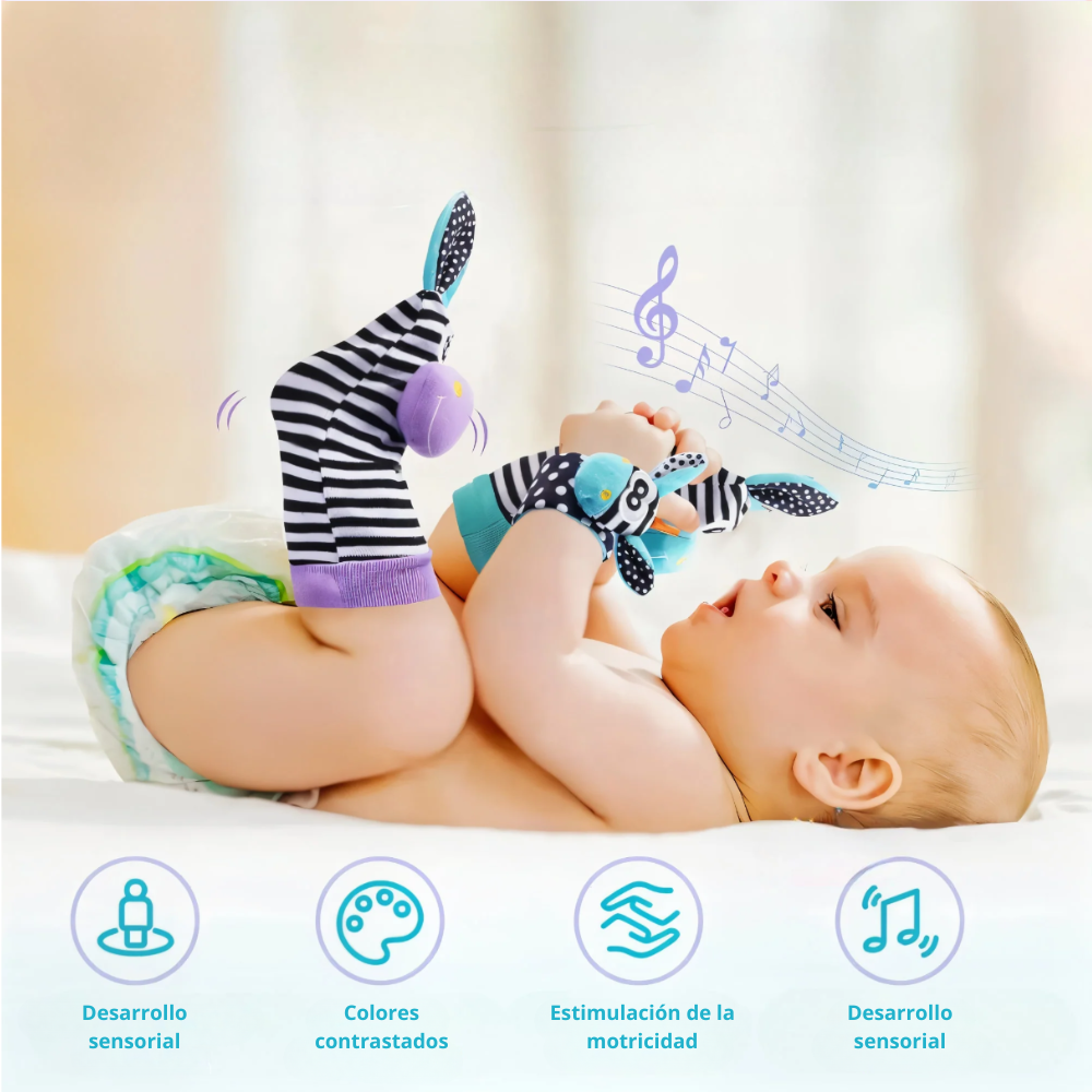 Infababy™ - Set de estimulación manos y pies alto contraste
