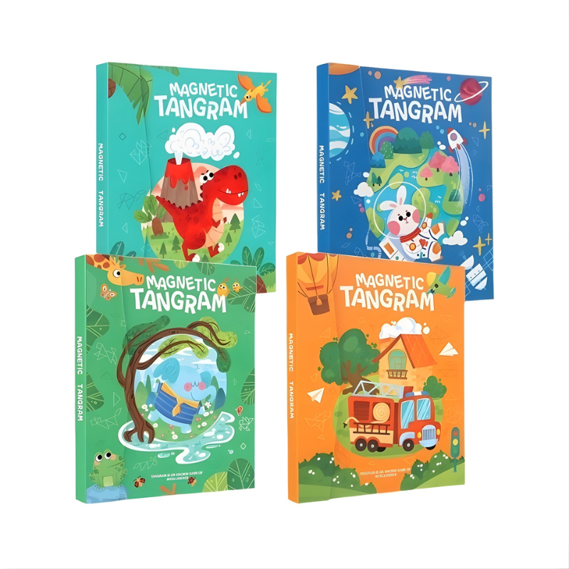 Libro Magnético De Tangram Pensamiento Matemático Animalitos