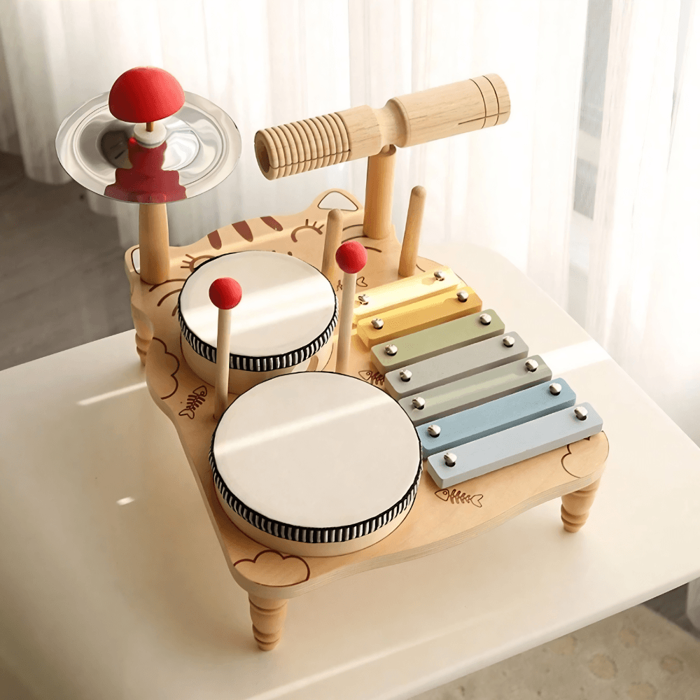Set Musical Montessori de Madera – Estación de Ritmo Infantil