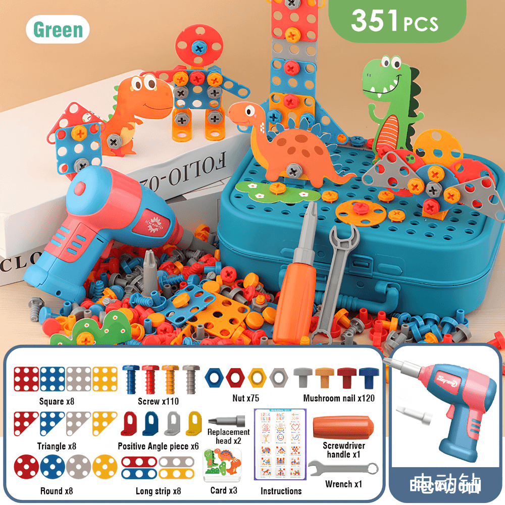 Caja de Herramientas IngenioKids con destornillador eléctrico