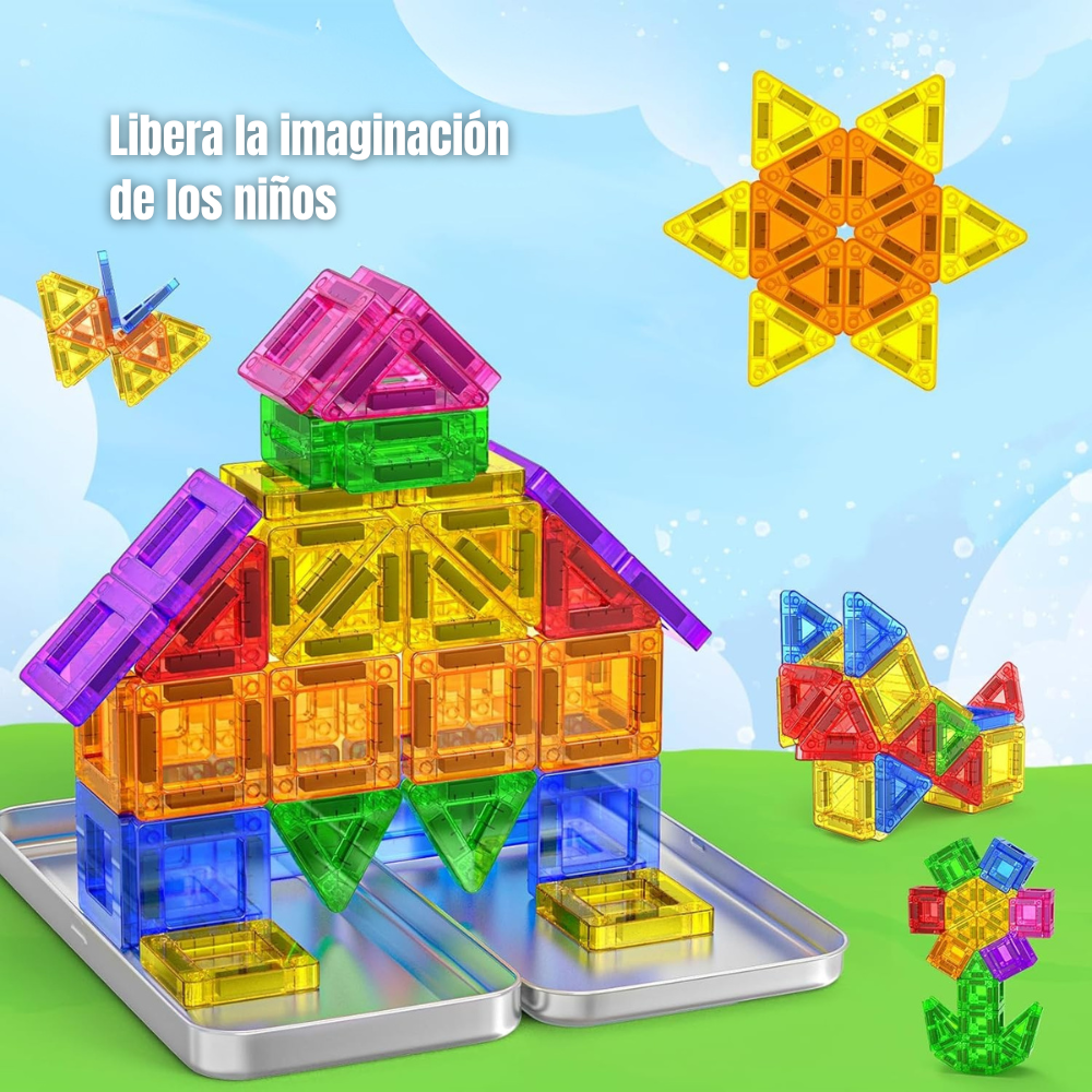 Juguete Educativo de Bloques de Construcción Magnéticos