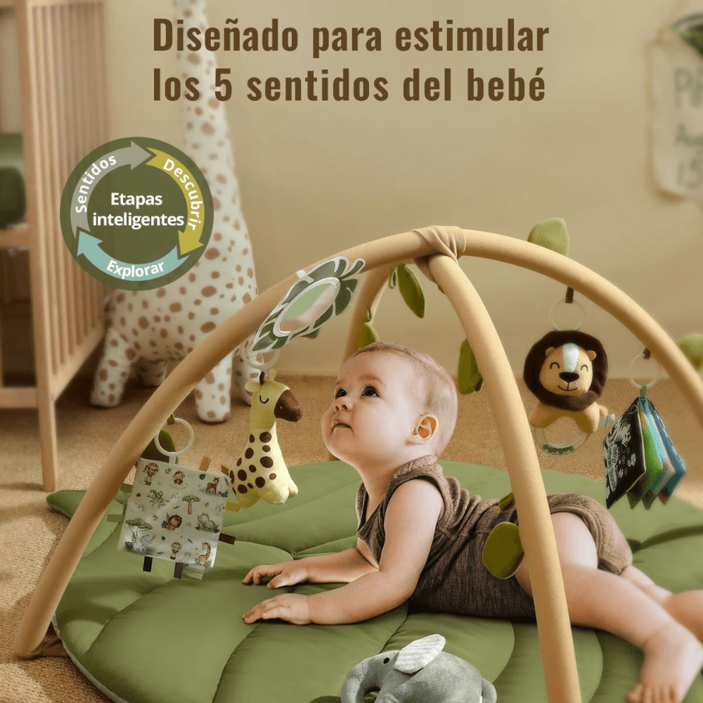 Gimnasio Sensorial Montessori Hoja Natural – Alfombra de Actividades