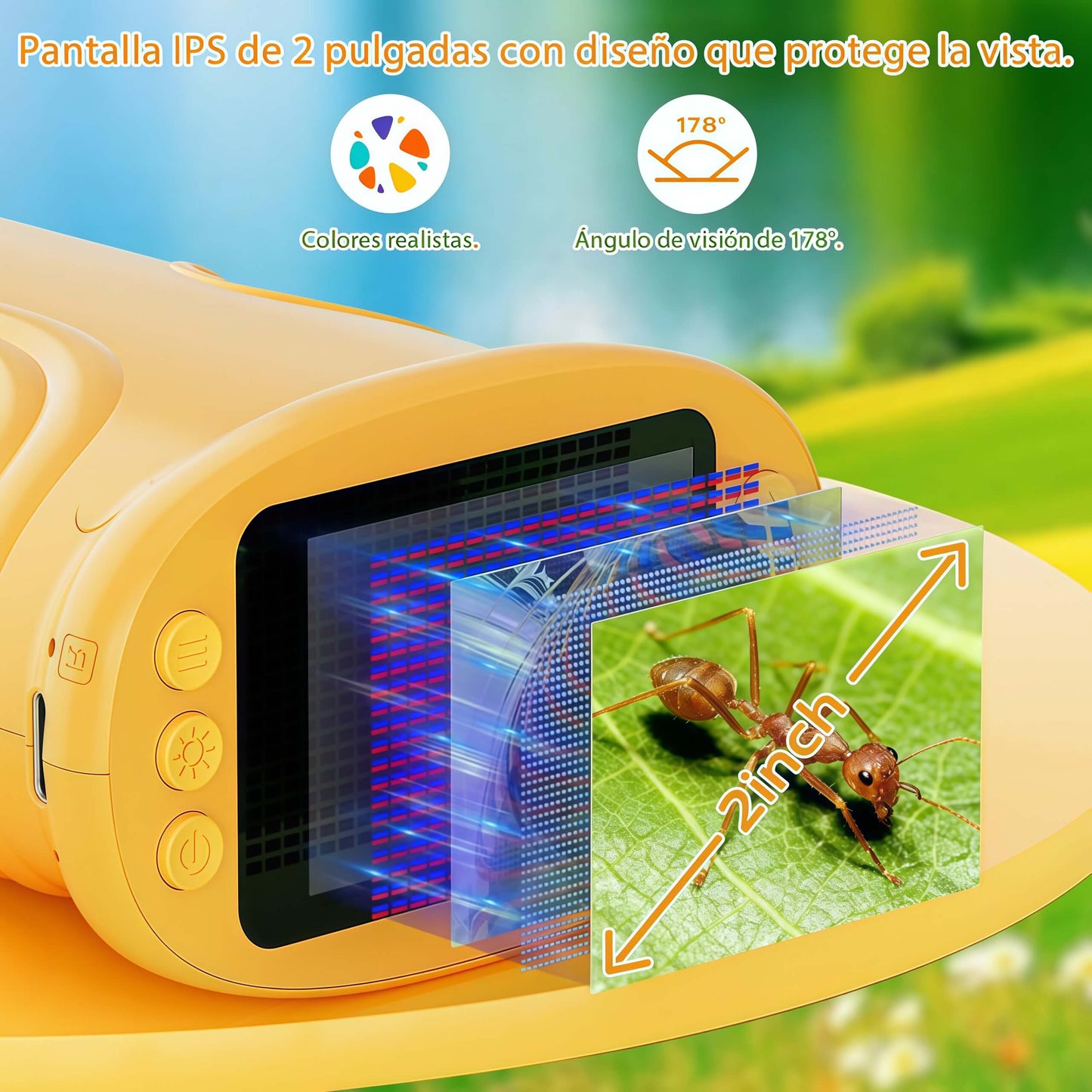 Microscopio Digital Portátil Recargable USB para Niños