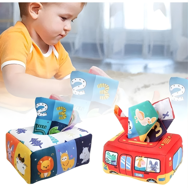 Caja de Pañuelos Mágica para bebés