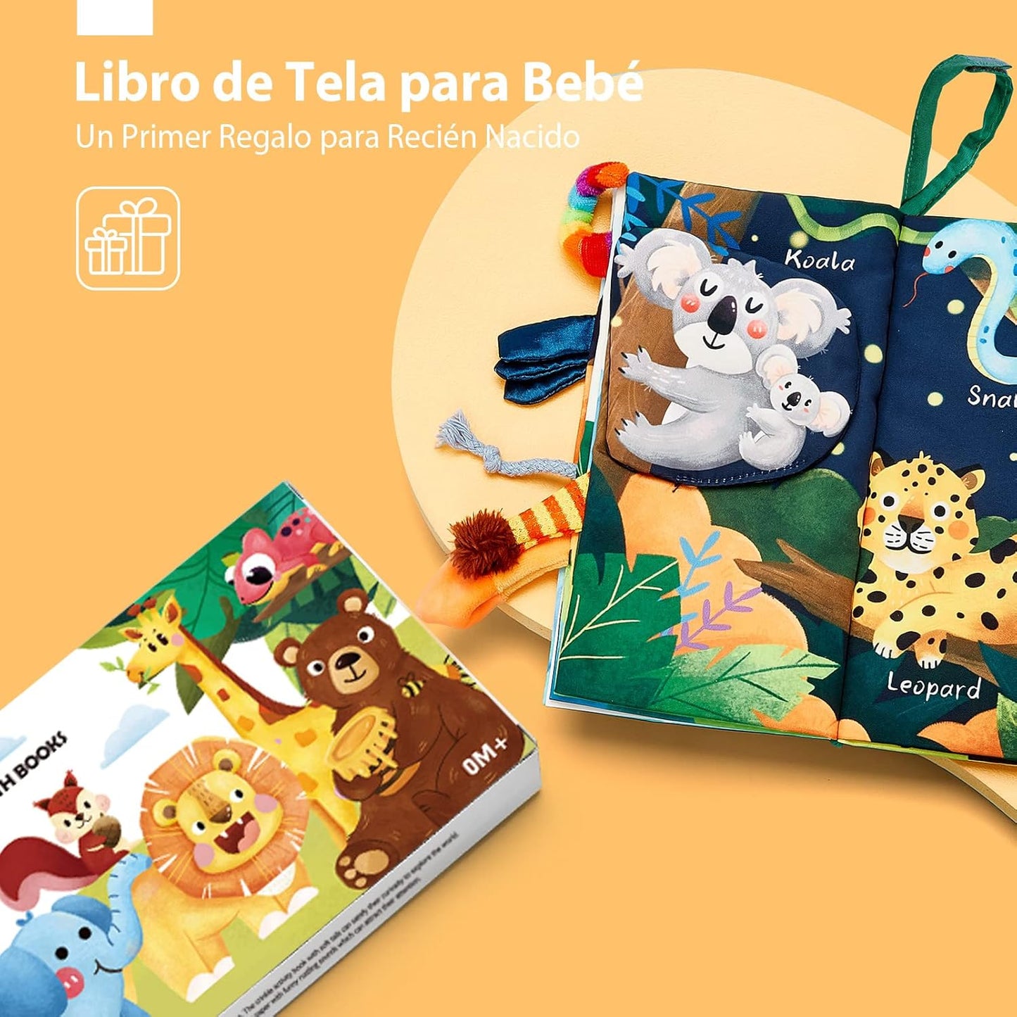 Anilearn ™ - Libro Sensorial para Bebés