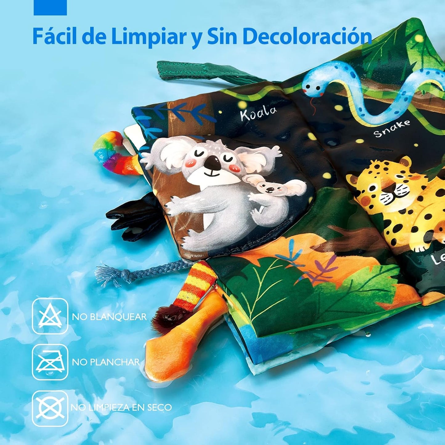 Anilearn ™ - Libro Sensorial para Bebés
