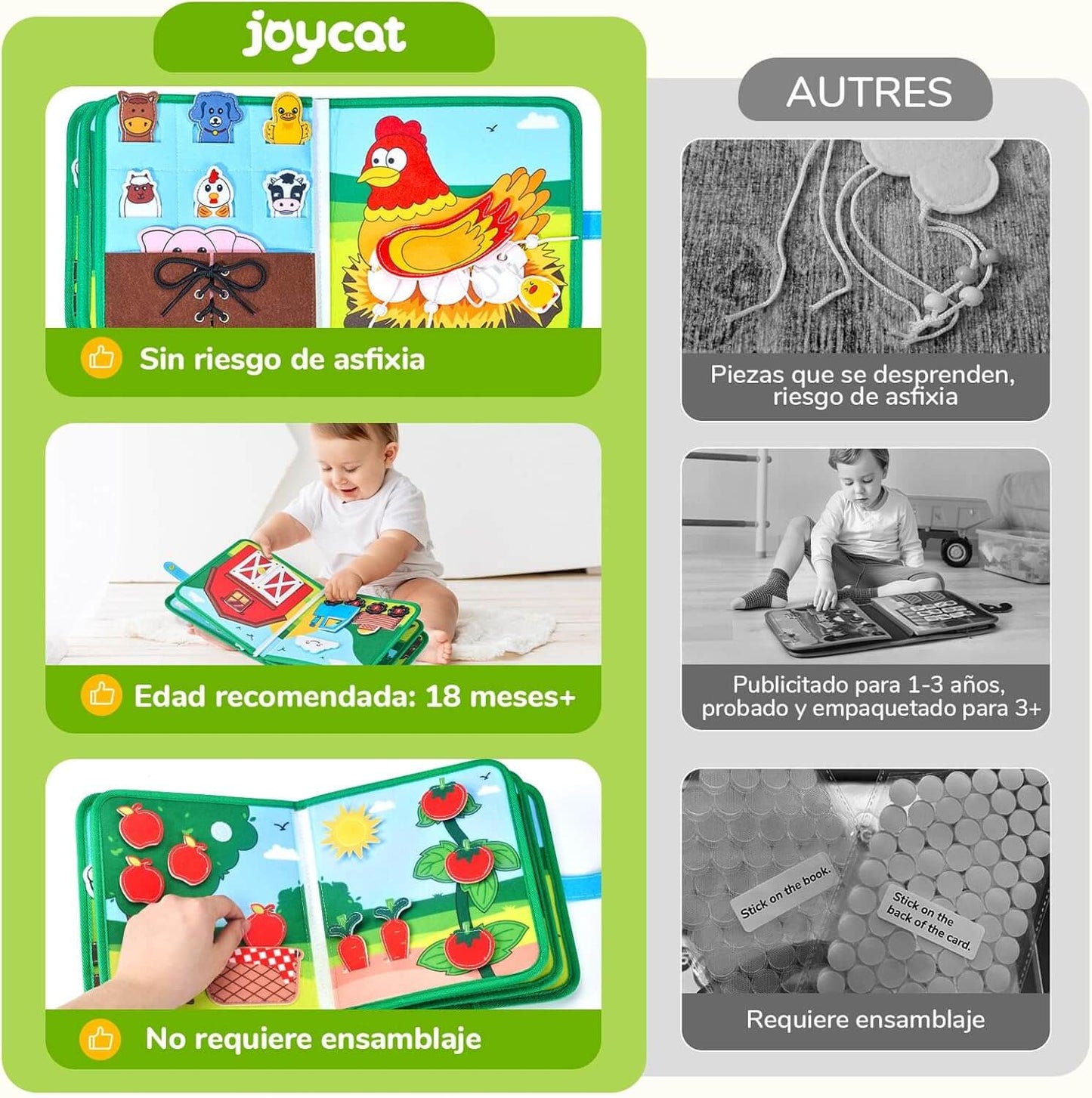 Libro Didáctico Sensorial Granja Zenon Montessori