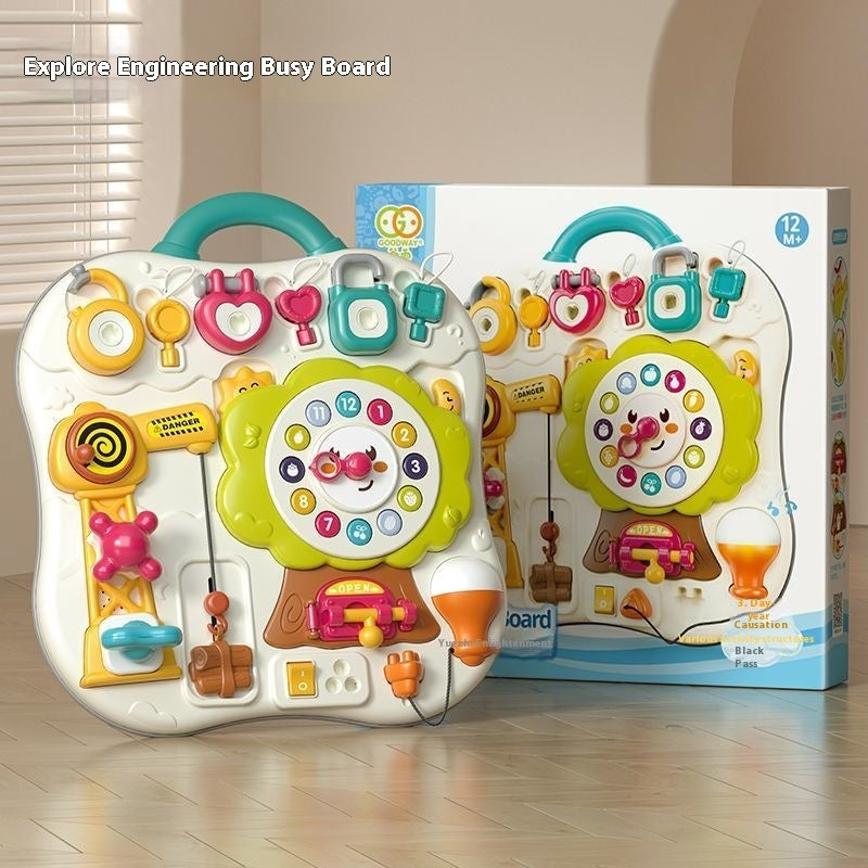 Maletín Sensorial Montessori – Busy Board Interactivo para Bebés