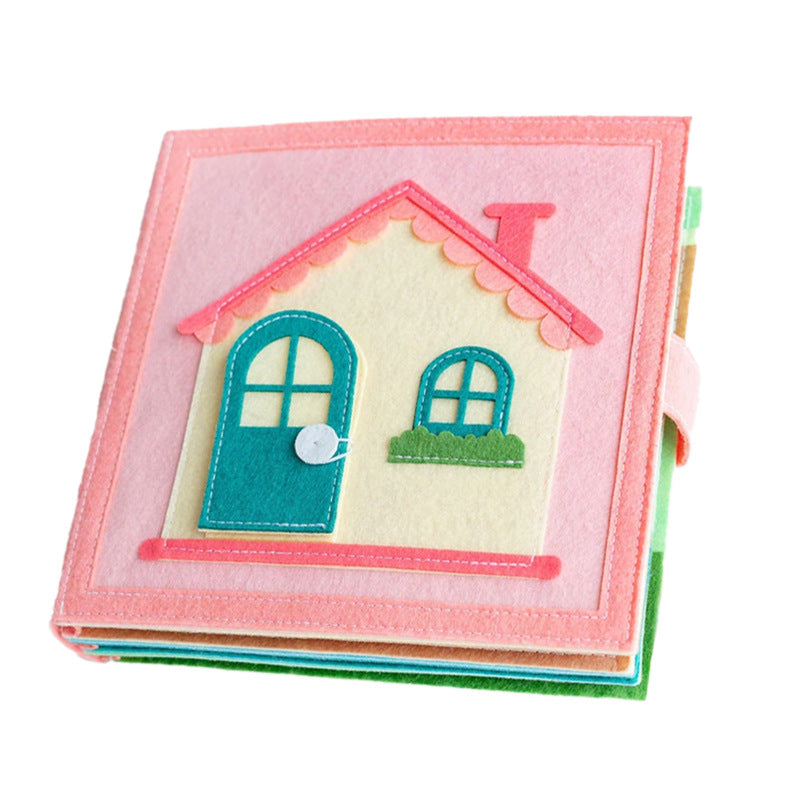 Libro Sensorial Montessori de Tela y Fieltro para Bebés