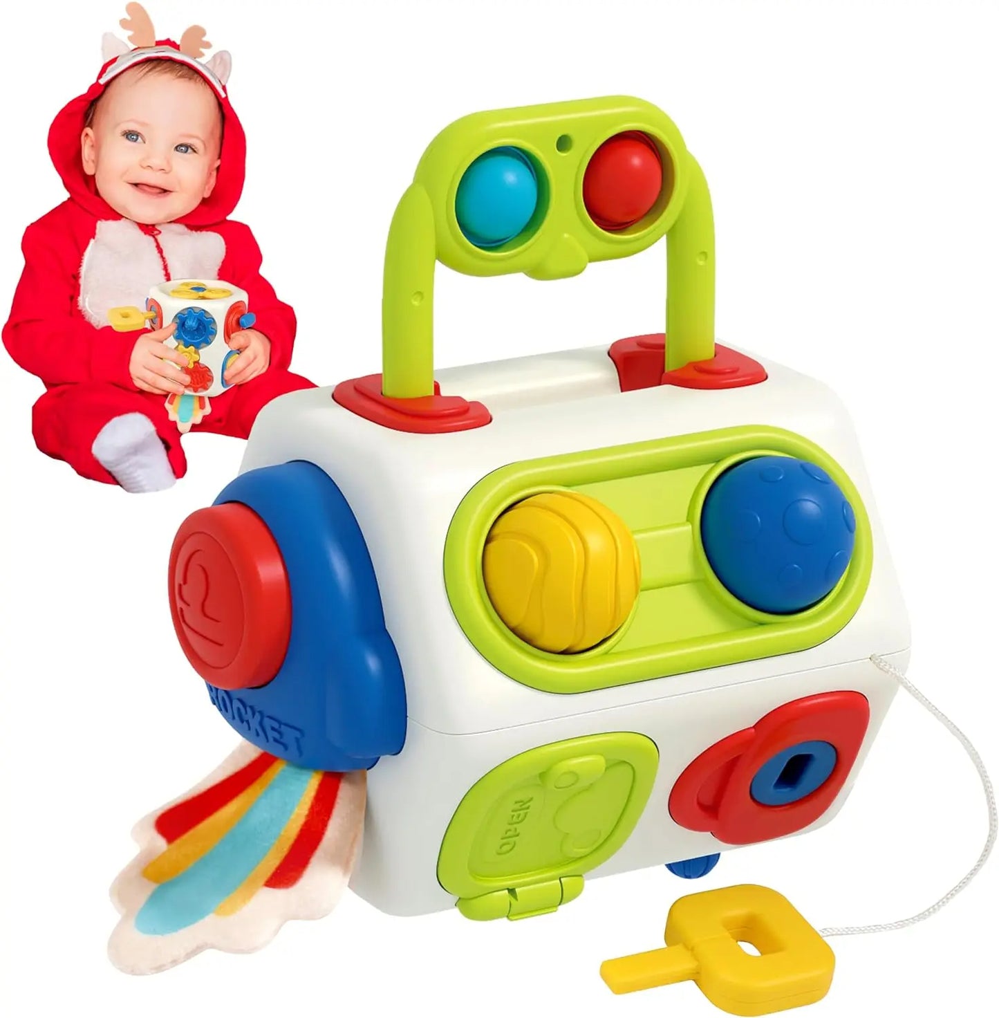 Cubo Sensorial Montessori 9 en 1