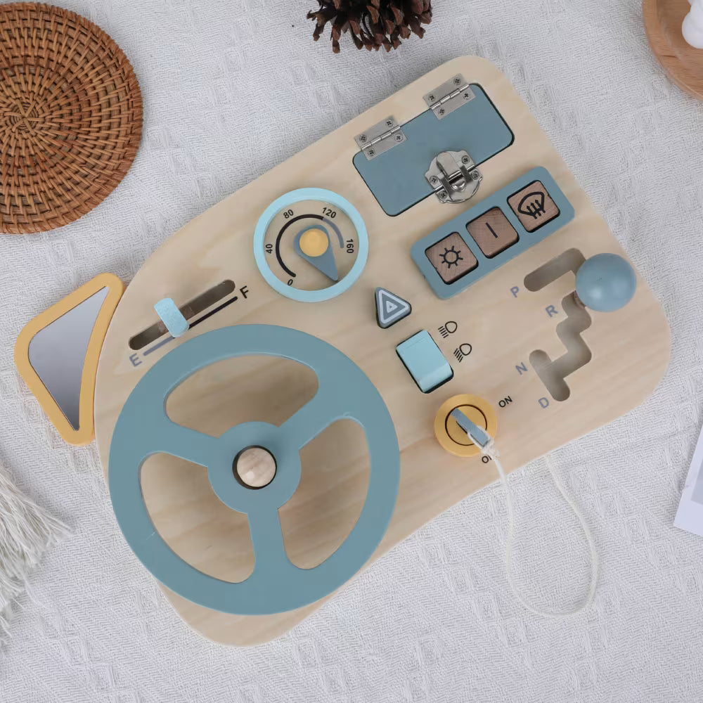 Volante Sensorial Montessori – Tablero de Conducción Infantil