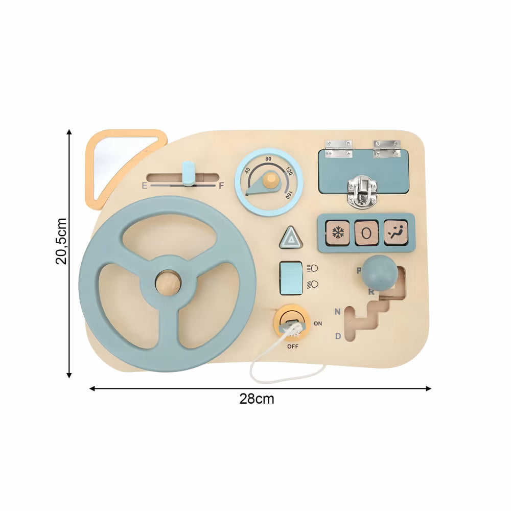 Volante Sensorial Montessori – Tablero de Conducción Infantil